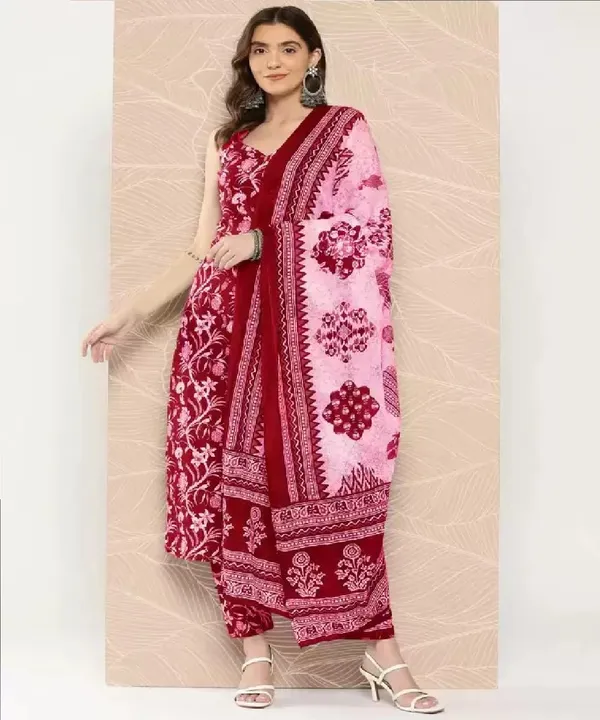 Women_S_Cotton_Kurta_Set_With_Pant_And_Dupatta