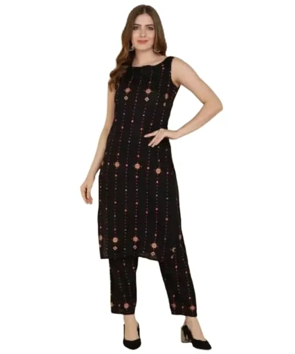 Women_S_Viscose_Rayon_Kurta_Pant_Set