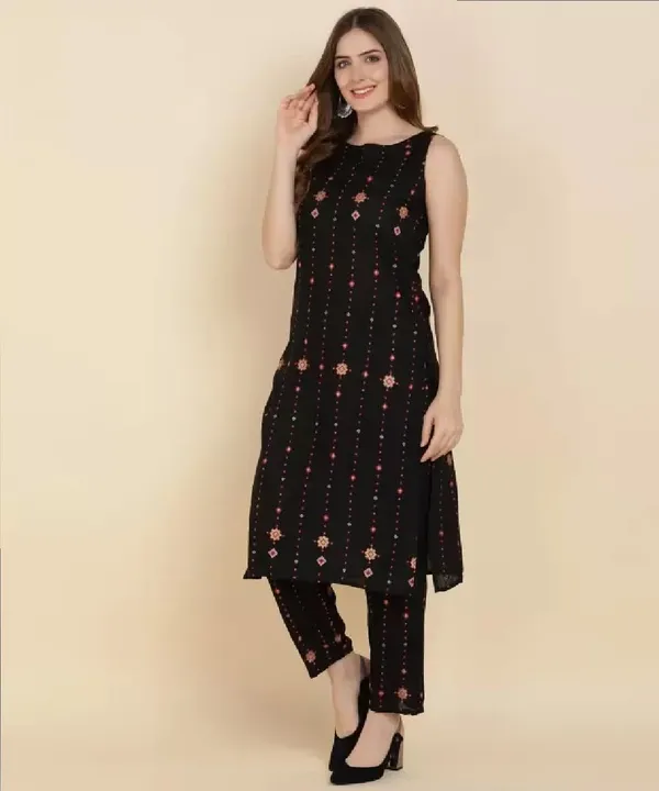 Women_S_Viscose_Rayon_Kurta_Pant_Set