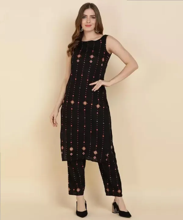 Women_S_Viscose_Rayon_Kurta_Pant_Set