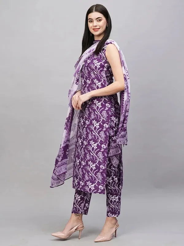 Cotton_Kurta_And_Pant_Set_With_Dupatta_For_Women
