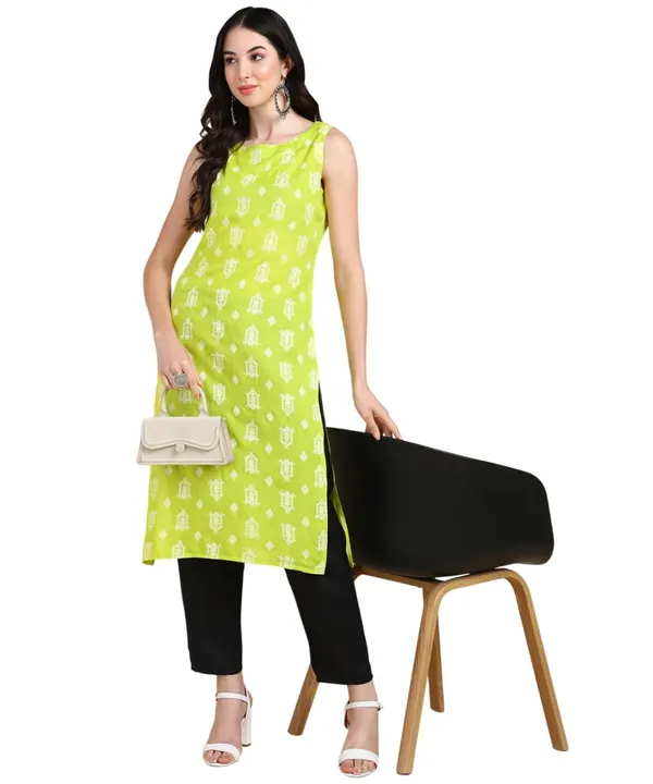 Women_S_Sleeveless_Kurta_Pant_Set