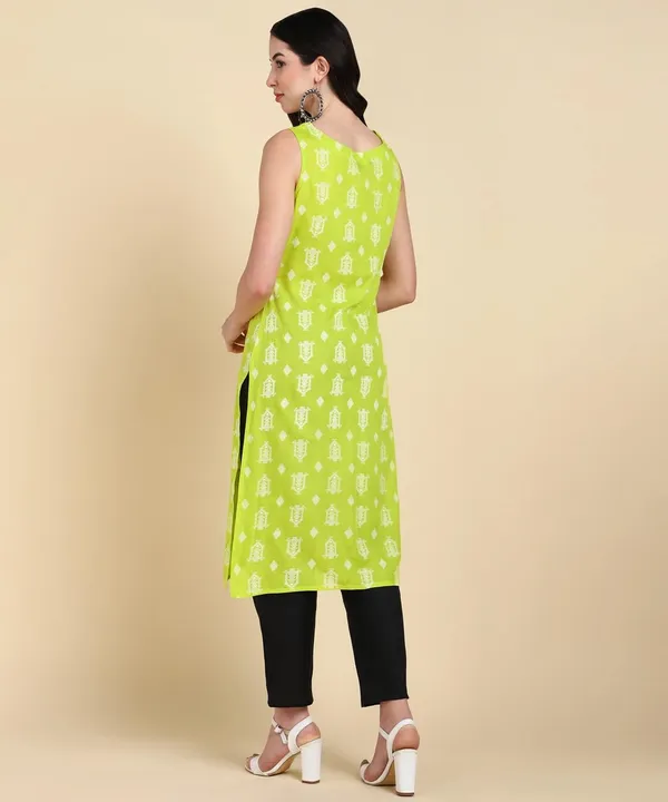 Women_S_Sleeveless_Kurta_Pant_Set