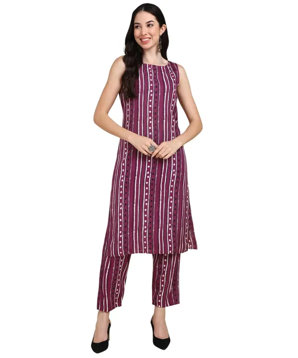 Women_S_Sleeveless_Kurta_Pant_Set
