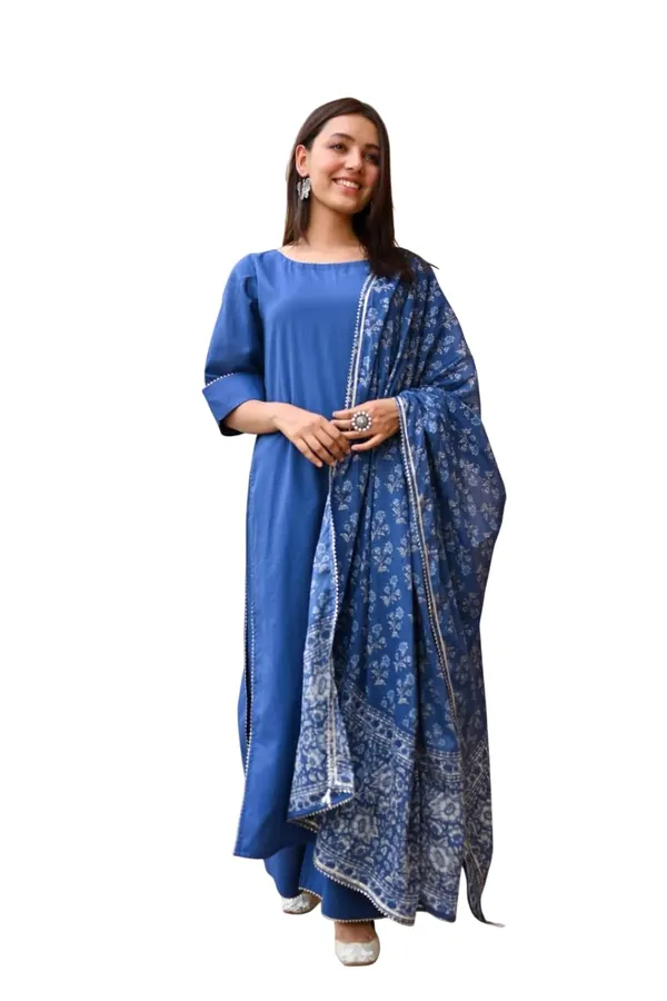 Women_Cotton_Kurta_Palazzo_Set_With_Dupatta