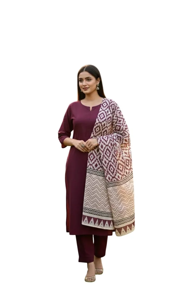 Women_Cotton_Kurta_Palazzo_Set_With_Dupatta