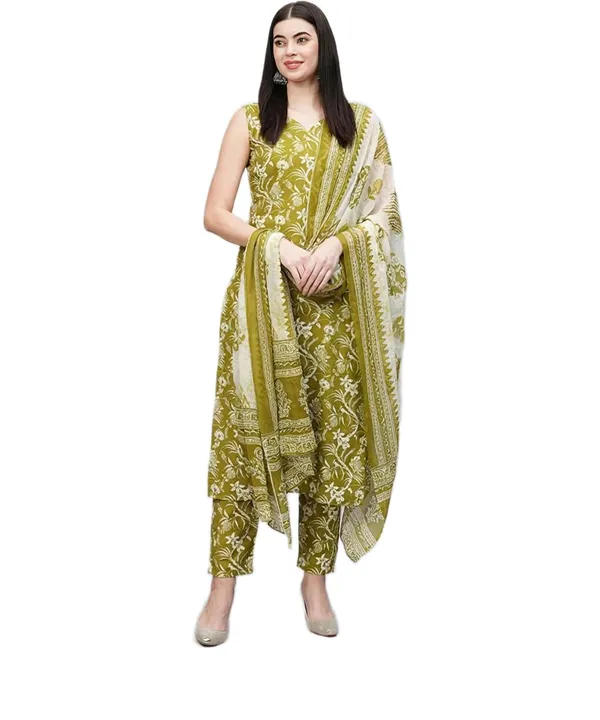 Cotton_Kurta_And_Pant_Set_With_Dupatta_For_Women