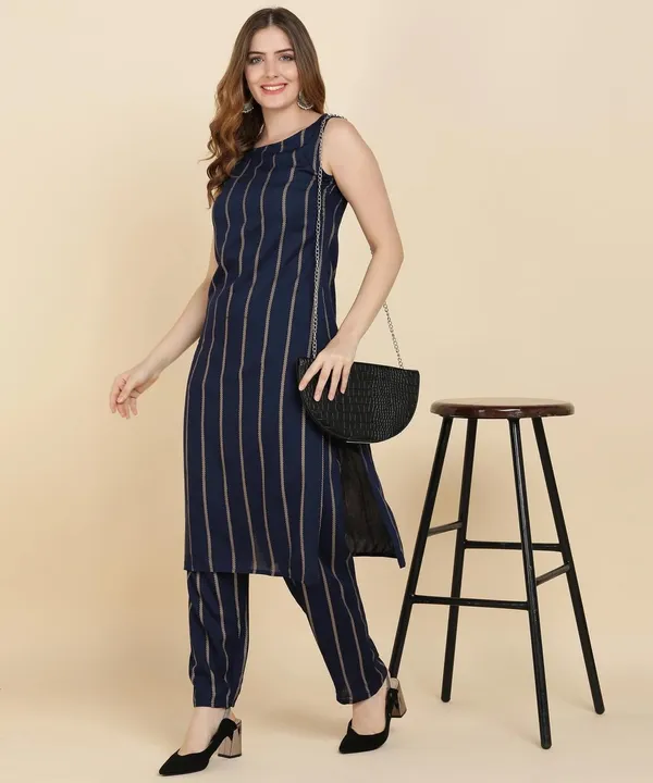 Women_S_Sleeveless_Kurta_Pant_Set