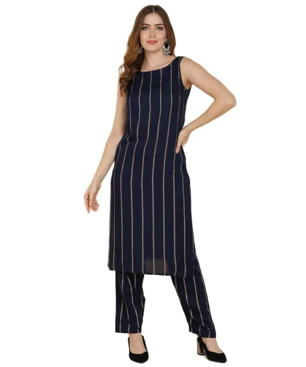 Women_S_Sleeveless_Kurta_Pant_Set
