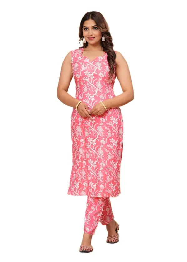 Women_Cotton_Kurta_Pant_Set_Floral_Print_Women_Cotton_Kurta_Pant_Set