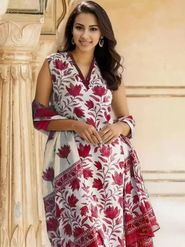 Women_Cotton_Kurta_Pant_Set_With_Dupatta