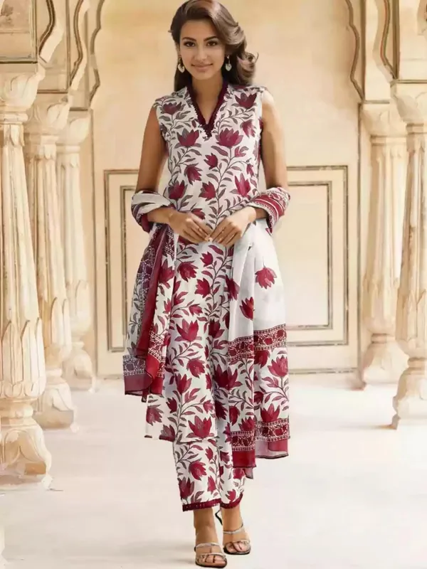 Women_Cotton_Kurta_Pant_Set_With_Dupatta