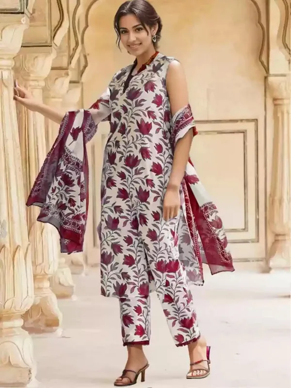 Women_Cotton_Kurta_Pant_Set_With_Dupatta