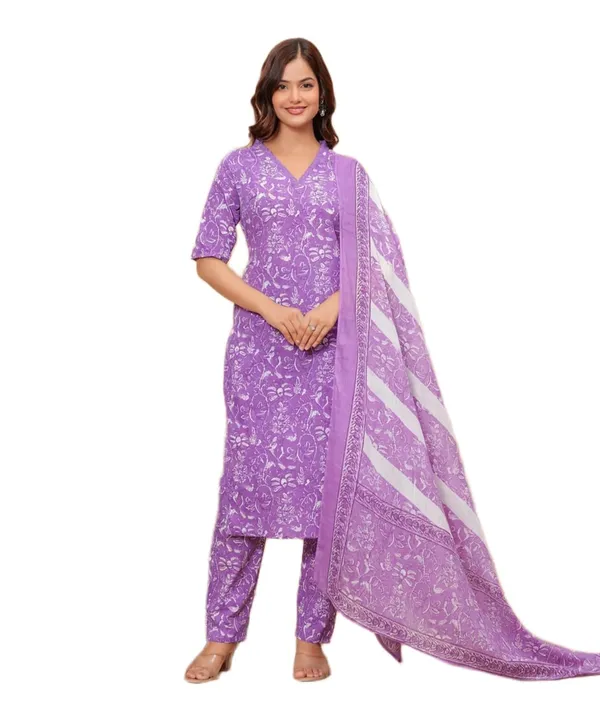 Women_Cotton_Kurta_Pant_Set_With_Dupatta