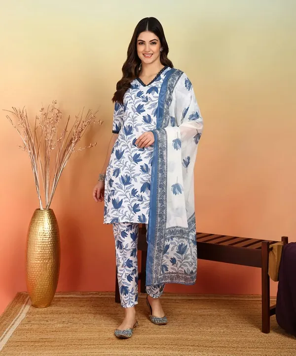 Women_Cotton_Kurta_Set_With_Dupatta