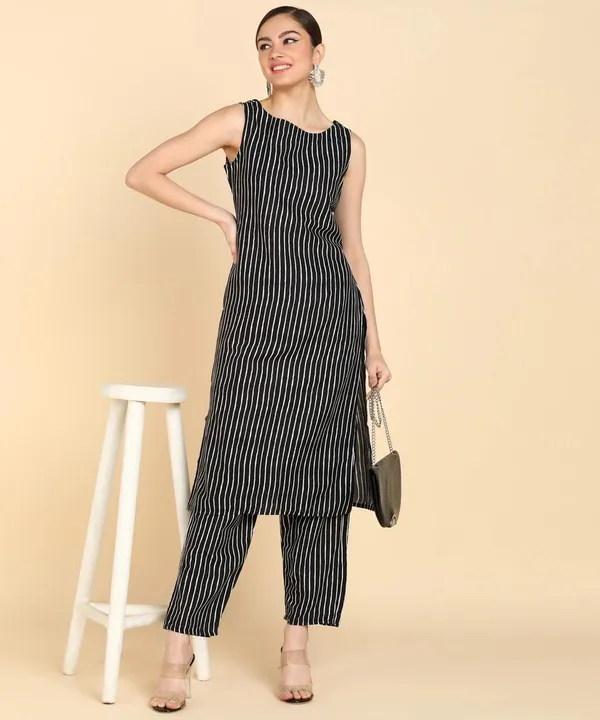 Women_S_Sleeveless_Kurta_Pant_Set
