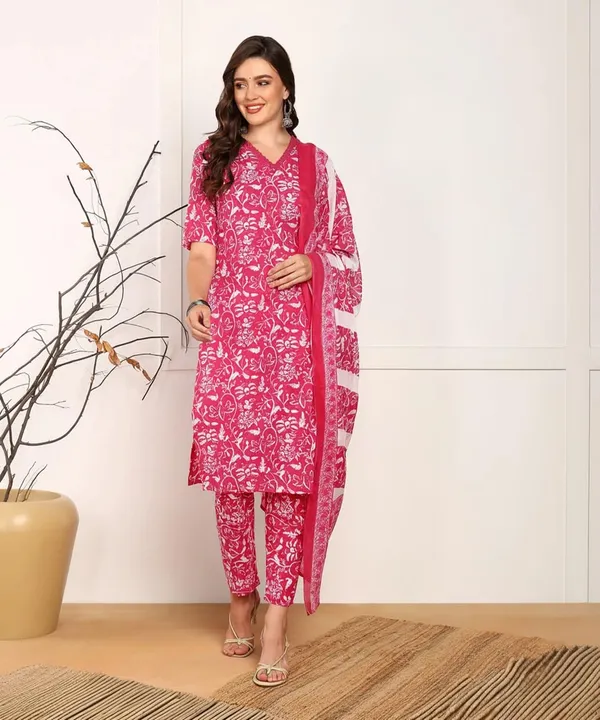 Women_Cotton_Kurta_Set_With_Dupatta
