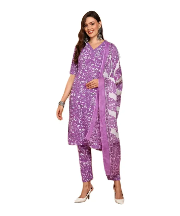 Women_Cotton_Kurta_Pant_Set_With_Dupatta