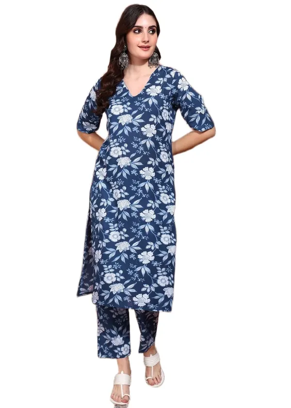 Women_Floral_Print_Sleeveless_Kurta_Pant_Set