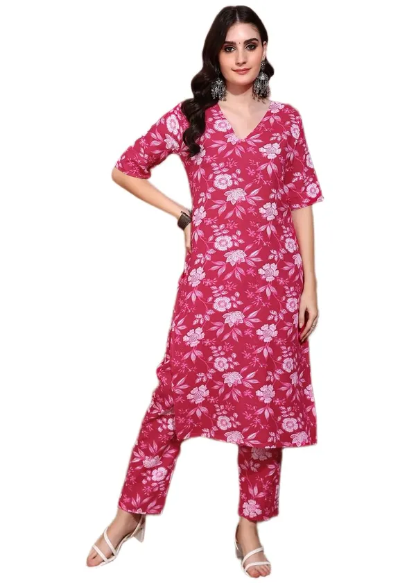 Women_Floral_Print_Sleeveless_Kurta_Pant_Set