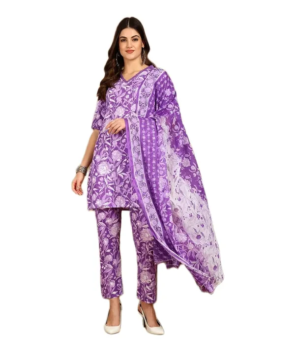 Women_Floral_Print_Kurta_Pant_Dupatta_Set