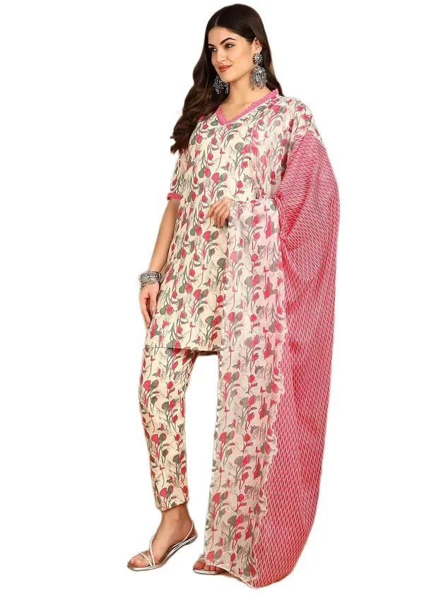 Women_Floral_Print_Kurta_Pant_Dupatta_Set