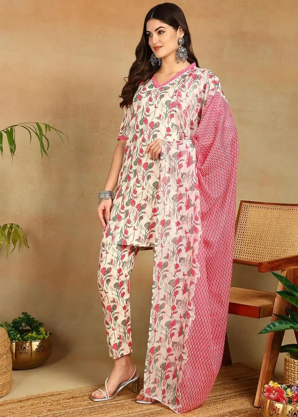 Women_Floral_Print_Kurta_Pant_Dupatta_Set