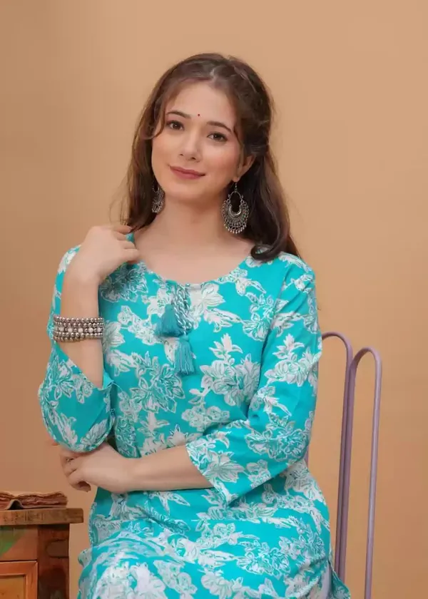 Women_Floral_Print_Kurta_Pant_Set