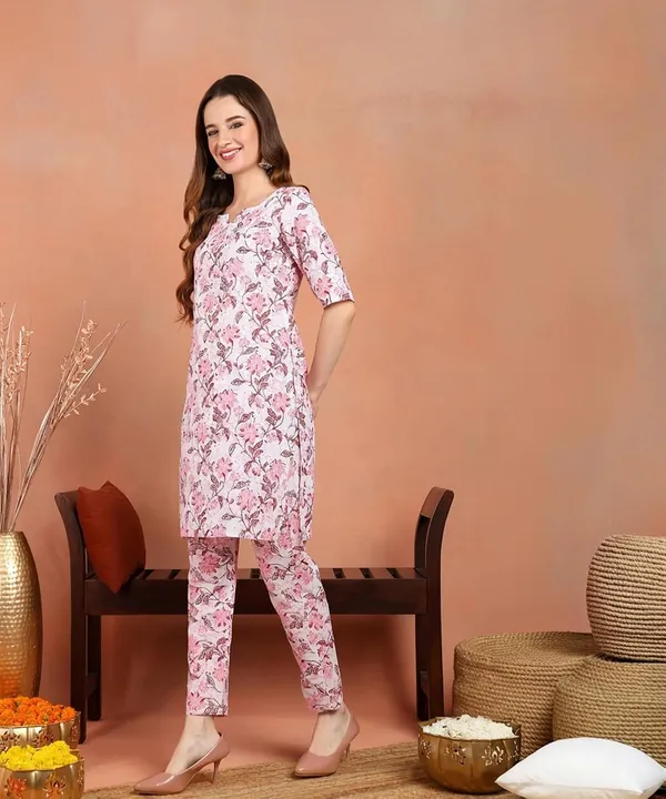 Women_Cotton_Kurta_Pant_Set_Finish