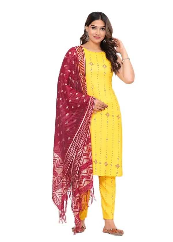 Women_S_Cotton_Kurta_Pant_Set_With_Dupatta