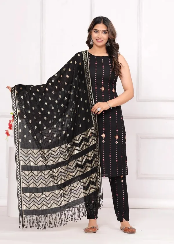 Women_S_Cotton_Kurta_Pant_Set_With_Dupatta
