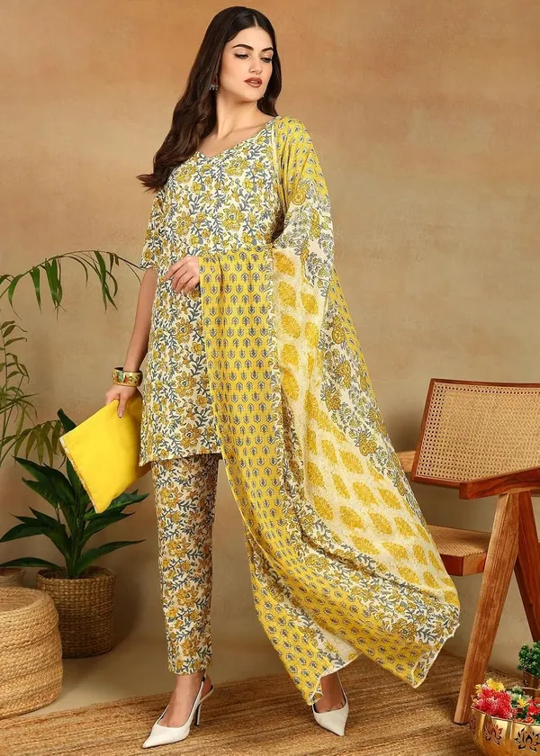 Women_Floral_Print_Kurta_Pant_Dupatta_Set