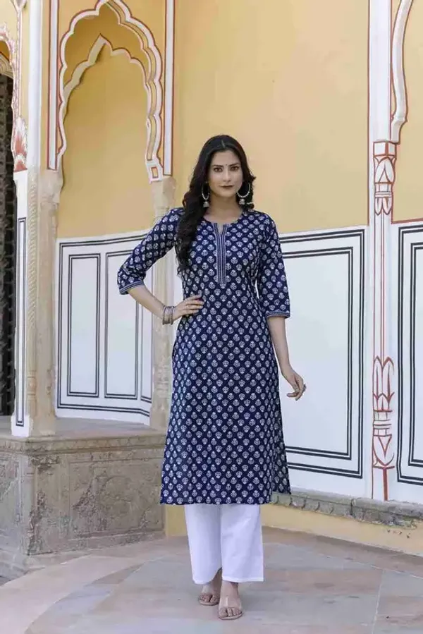 Blue_Printed_Single_Kurti_for_womens