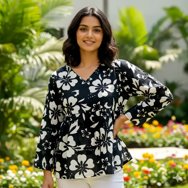 Floral_Print_Top_For_Women_&_Girls