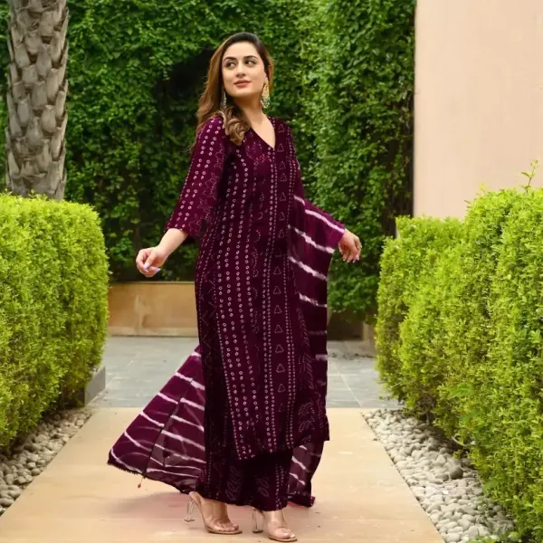 Purple_Kurta_Pant_set_with_Duppatta