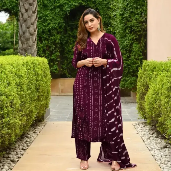 Purple_Kurta_Pant_set_with_Duppatta