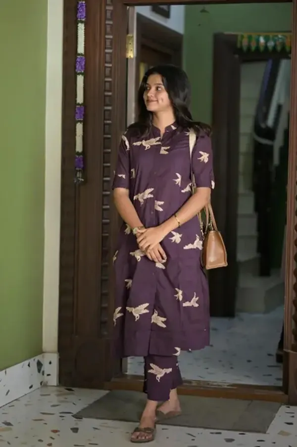 Purple_Printed_Kurta_Pant_set_for_women