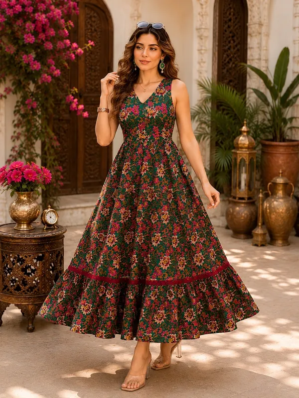 VME_Fashions_Women_Cotton_Dress_|_Pre-Shrunk_Cotton_60x60_|_Sleeveless_Strappy_Flared_|_Soft_Lightweight_Casual_Kurti__|_Midi_