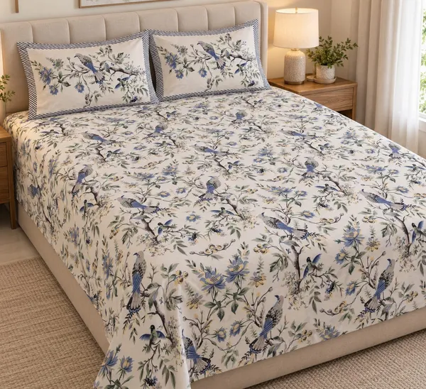 VME_Jaipuri_Cotton_King_Size_Bedsheet_95x108_Super_King,_144_TC_100%_Pure_Cotton_Double_Bed_Sheet_with_2_Pillow_Covers
