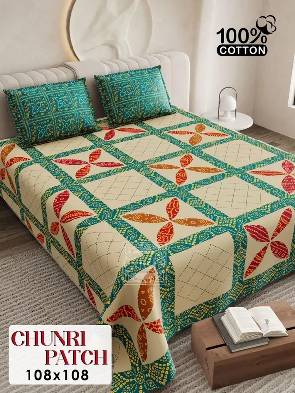 V-51_BedSheets_Rajasthani_Traditional_Print__|_100%_Cotton_300_TC_Premium_Double_Size_Bedsheet_for_Double_Bed_(95_x_100_Inch)_with_2_Pillow_Covers_Set_(17_x_27_Inch)_Designer_Printed_Bedsheet_Set-_Barmeri-D_01