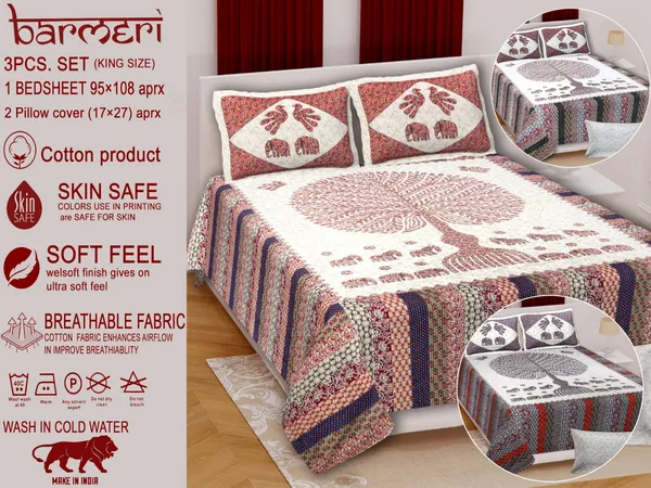 V-51_BedSheets_Rajasthani_Traditional_Print__|_100%_Cotton_300_TC_Premium_Double_Size_Bedsheet_for_Double_Bed_(95_x_100_Inch)_with_2_Pillow_Covers_Set_(17_x_27_Inch)_Designer_Printed_Bedsheet_Set-_Barmeri-D_02