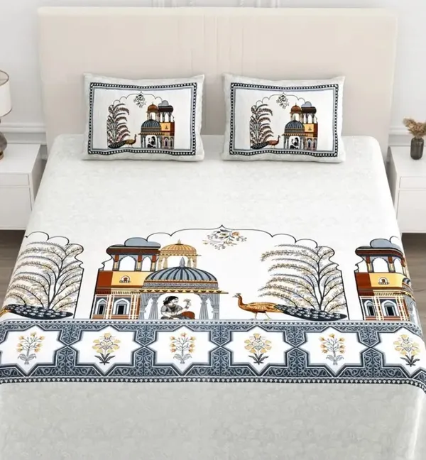 V-51_BedSheets_Rajasthani_Traditional_Print__|_100%_Cotton_300_TC_Premium_Double_Size_Bedsheet_for_Double_Bed_(95_x_100_Inch)_with_2_Pillow_Covers_Set_(17_x_27_Inch)_Designer_Printed_Bedsheet_Set-_Barmeri-D_09