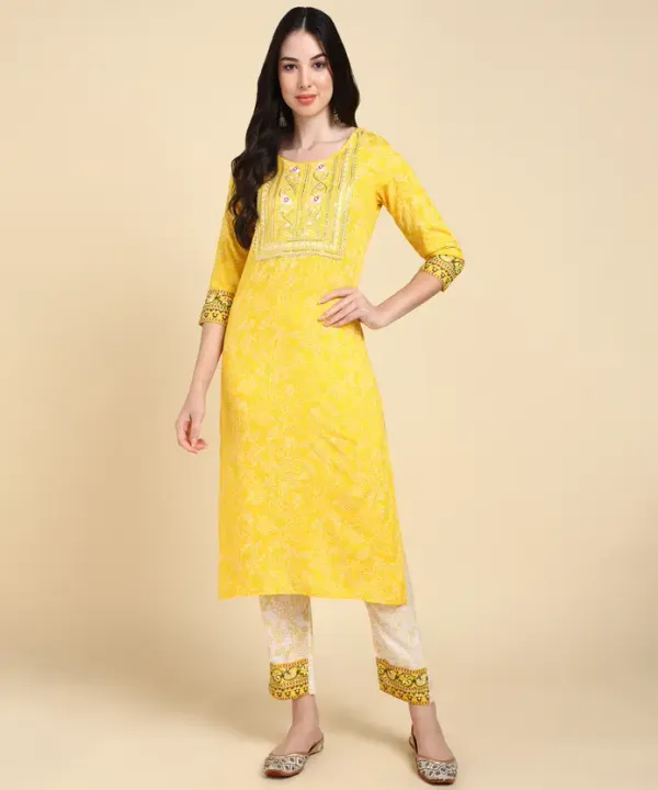 Yellow_Kurta_Pant_Set