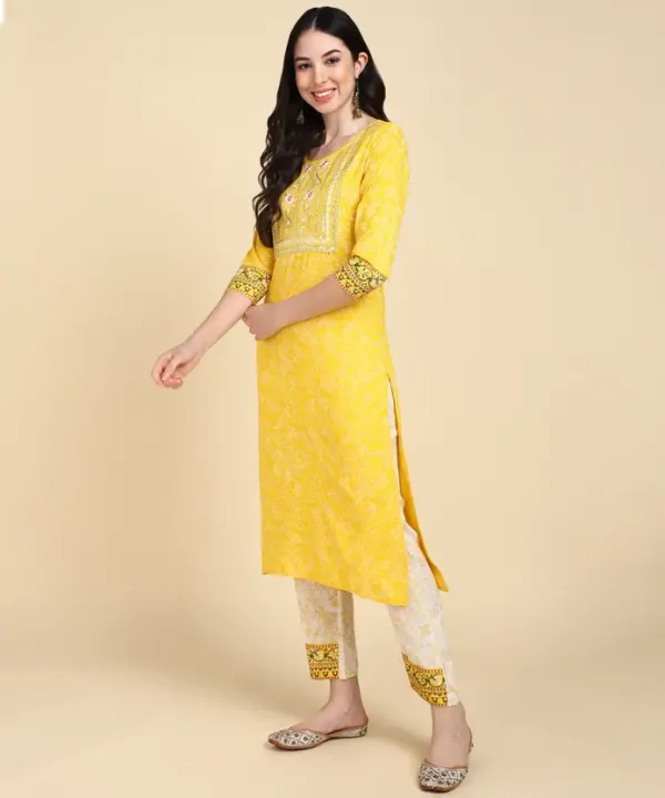 Yellow_Kurta_Pant_Set