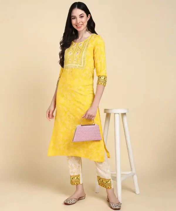 Yellow_Kurta_Pant_Set