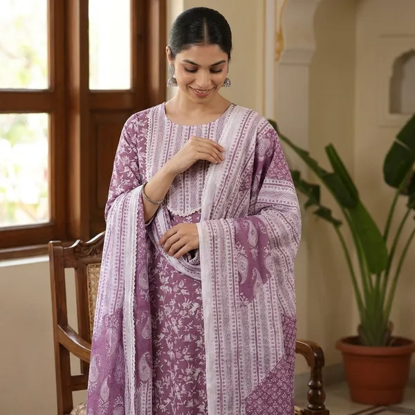 Women_S_Cotton_Kurta_Pant_Dupatta_Set