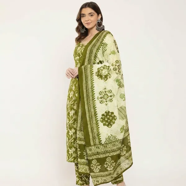 Cotton_Kurta_And_Pant_Set_With_Dupatta_For_Women