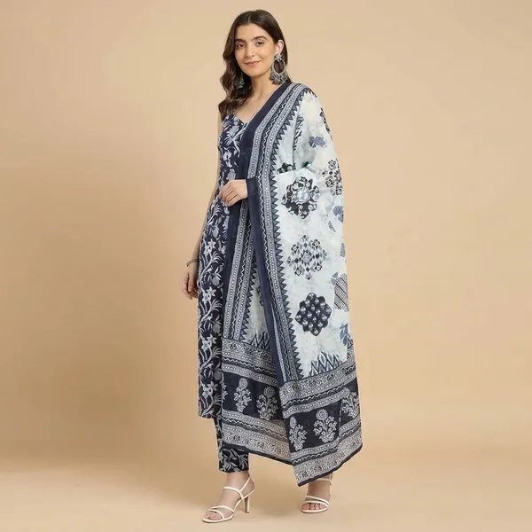 Cotton_Kurta_And_Pant_Set_With_Dupatta_For_Women