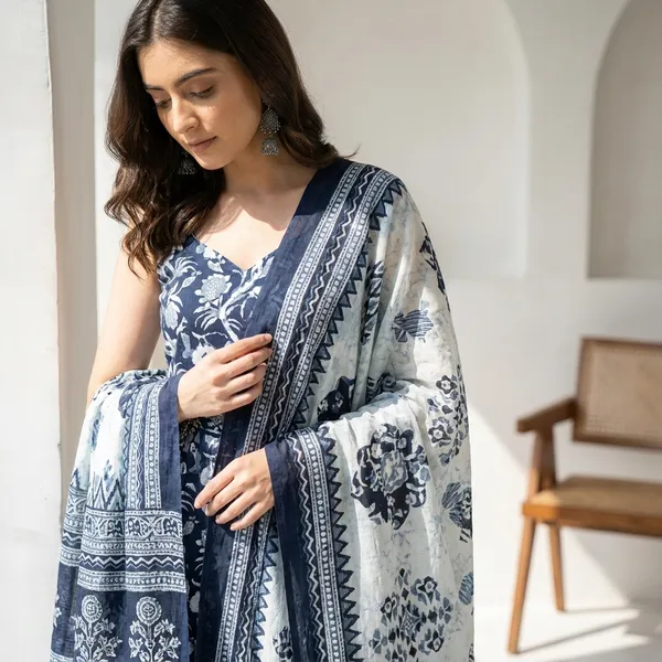Cotton_Kurta_And_Pant_Set_With_Dupatta_For_Women