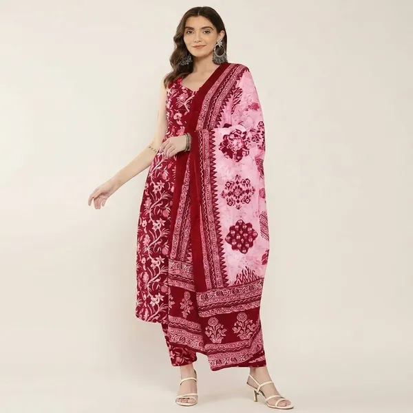 Women_S_Cotton_Kurta_Set_With_Pant_And_Dupatta